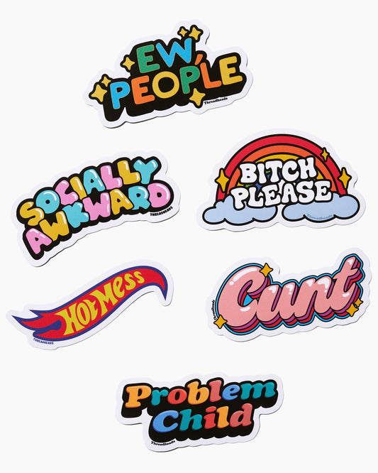 Slogan Sticker Pack